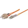 Tecline exertis Connect - Cabo patch - SC multimodo (M) para LC multimodo (M) - 15 m - fibra ótica - 50/125 micrómetros - OM2 - laranja (85615)