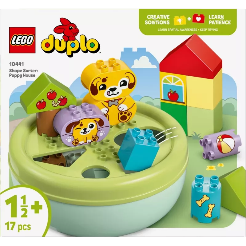 LEGO DUPLO Classificador de Formas Casa dos Cachorrinhos 10441, 17 peças, para crianças de 1½–5 anos