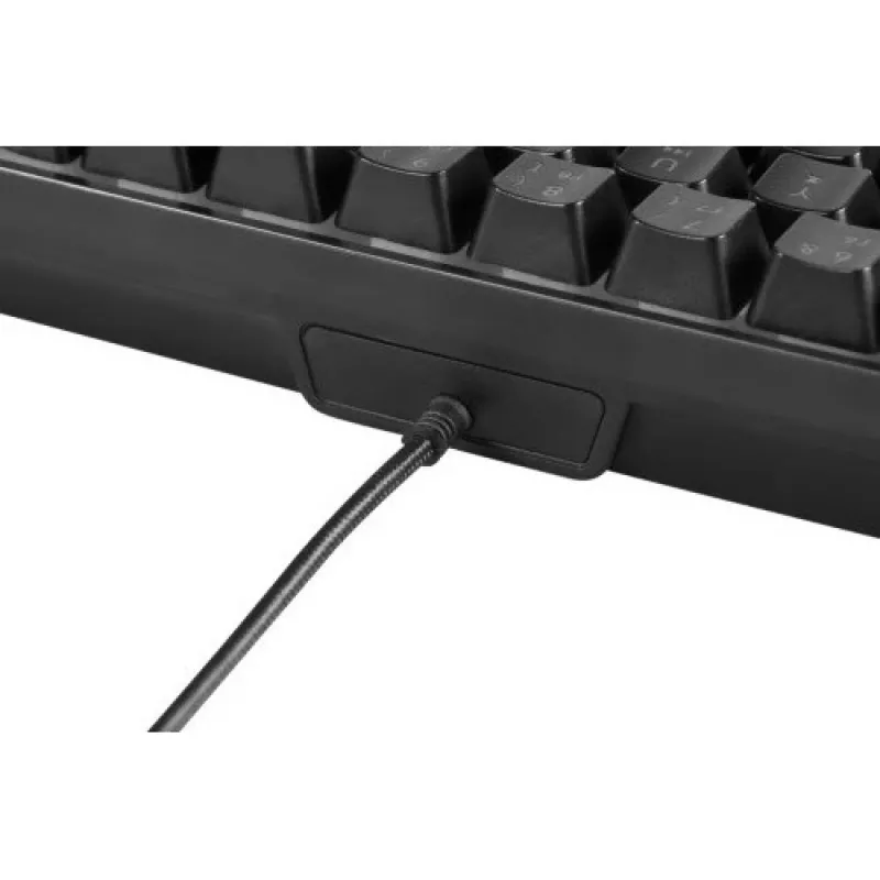 Teclado gaming Deltaco DK240 mini 60% USB, RGB preto