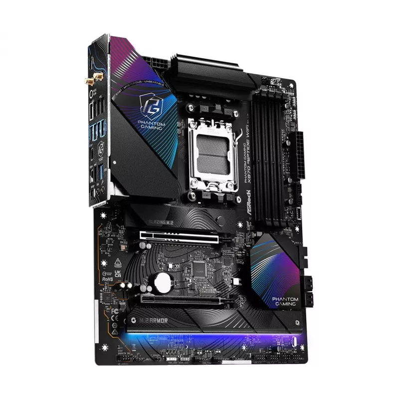 Motherboard ASRock X870 Riptide WiFi — ATX, AMD X870, Socket AM5, DDR5, 4 DIMM, 256 GB, Wi-Fi 7, 2,5GbE