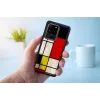 Capa de proteção iKins para Samsung Galaxy S20 Ultra — Mondrian preto