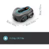 Robô corta-relvas Gardena smart SILENO free área máxima de relva 1200 m² largura de corte 16 cm
