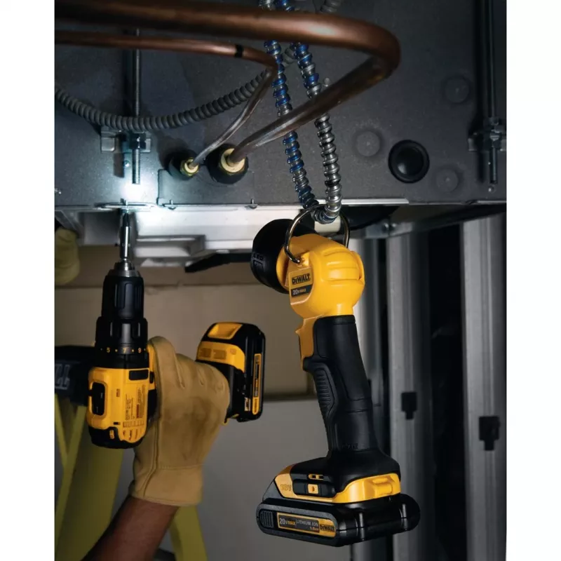 Lanterna LED articulada a bateria Dewalt 18V XR Li-Ion - unidade base