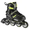 Patins em linha 2IN1 Nils Extreme NH18191 preto/LIME TAMANHO L (39-43) com patins de hóquei substituíveis