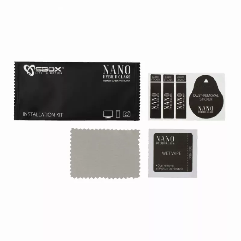 Película de vidro nano híbrido 9H Sbox / CÂMARA XIAOMI REDMI NOTE 10