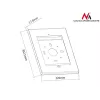 Caixa de segurança Maclean MC-676 para iPad 2/3/4/Air/Air2 com proteção anti-roubo e pega de publicidade