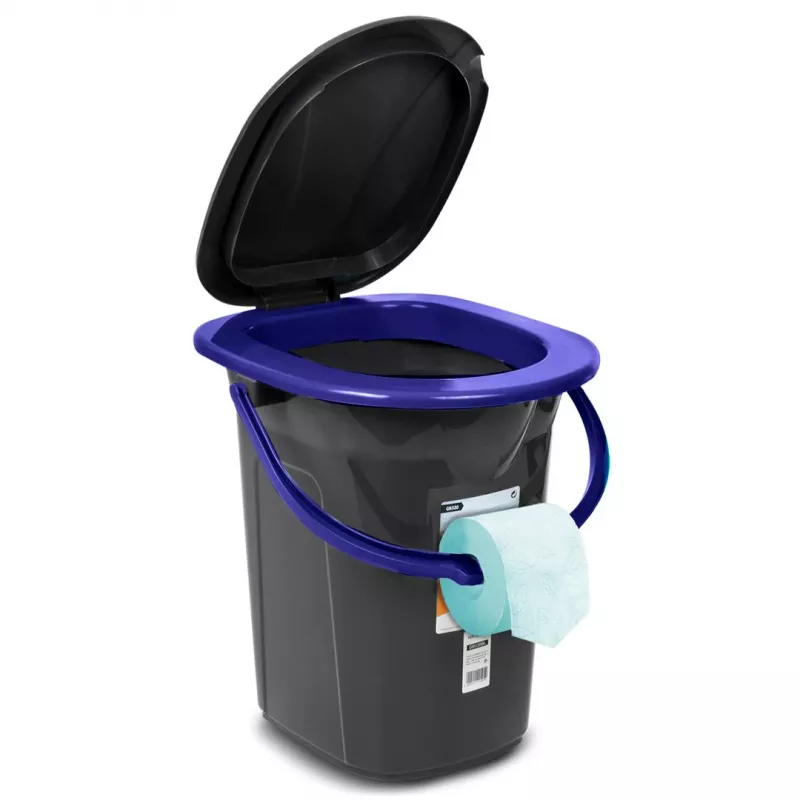 GreenBlue GB320BB sanita portátil de campismo em balde, 19 l, preto/azul-marinho
