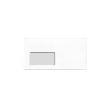 MAILmedia 80010474 Envelope DIN comprido (DL), com janela, branco, 80 g/m², autoadesivo