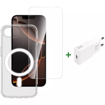 Kit de início para smartphone 4smarts 541359 Transparente Branco 9H Vidro
