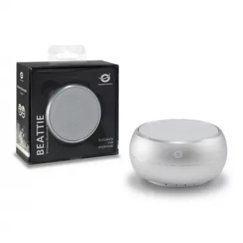 Altifalante Bluetooth sem fios Conceptronic BEATTIE, prateado, 3 W, 150 - 20000 Hz, sem fios, 3.0+HS, Micro-USB, prateado