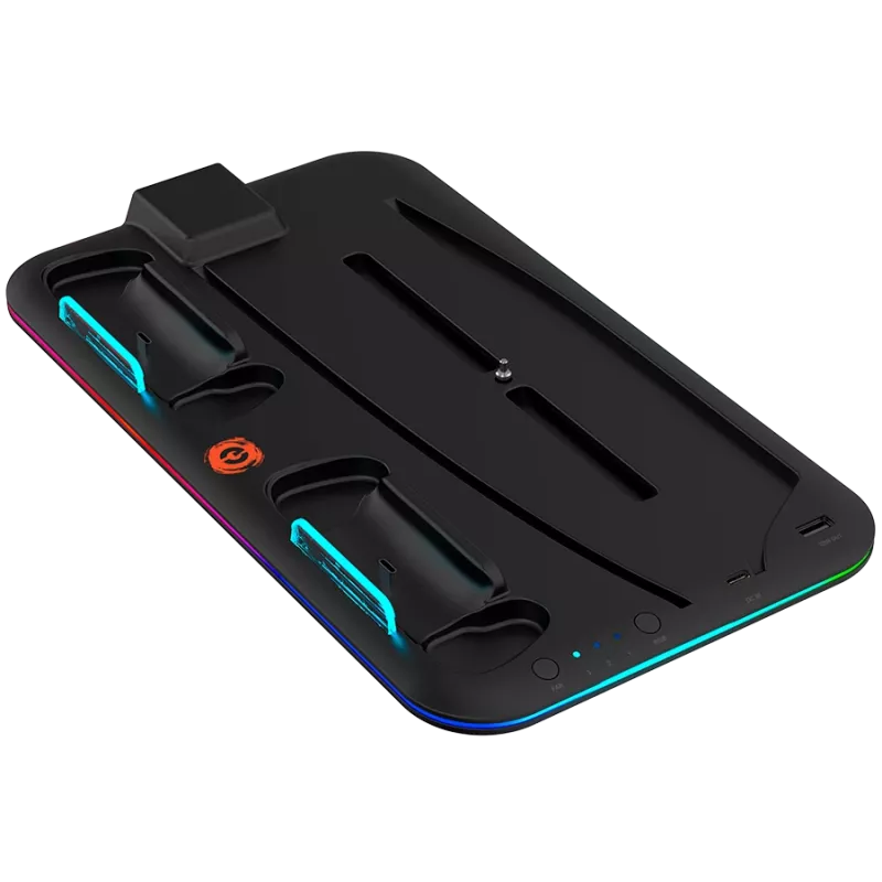 Suporte de arrefecimento CANYON CS-5 RGB para PS5 com função de carregamento, modelo CND-CSPS5B