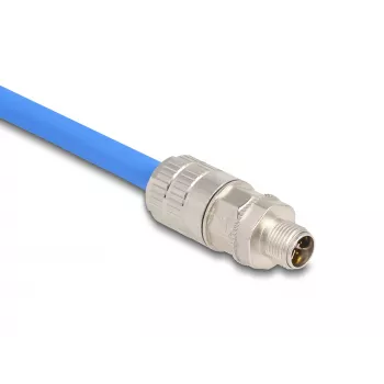 Conector de fio DeLOCK 86032 M12 LSA 2 cm prateado