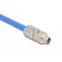 Conector de fio DeLOCK 86032 M12 LSA 2 cm prateado