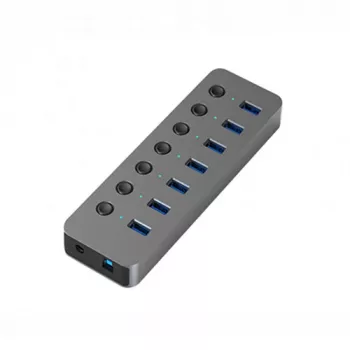 Adaptador USB A 3.0 – 7 x USB 3.0 com interruptores