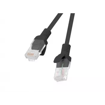 Cabo de rede Lanberg PCU5-20CC-0050-BK Cat.5e U/UTP, 0,5 m, preto, pack de 10