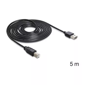 Cabo USB DeLOCK 85553 USB 2.0 5 m USB A USB B preto