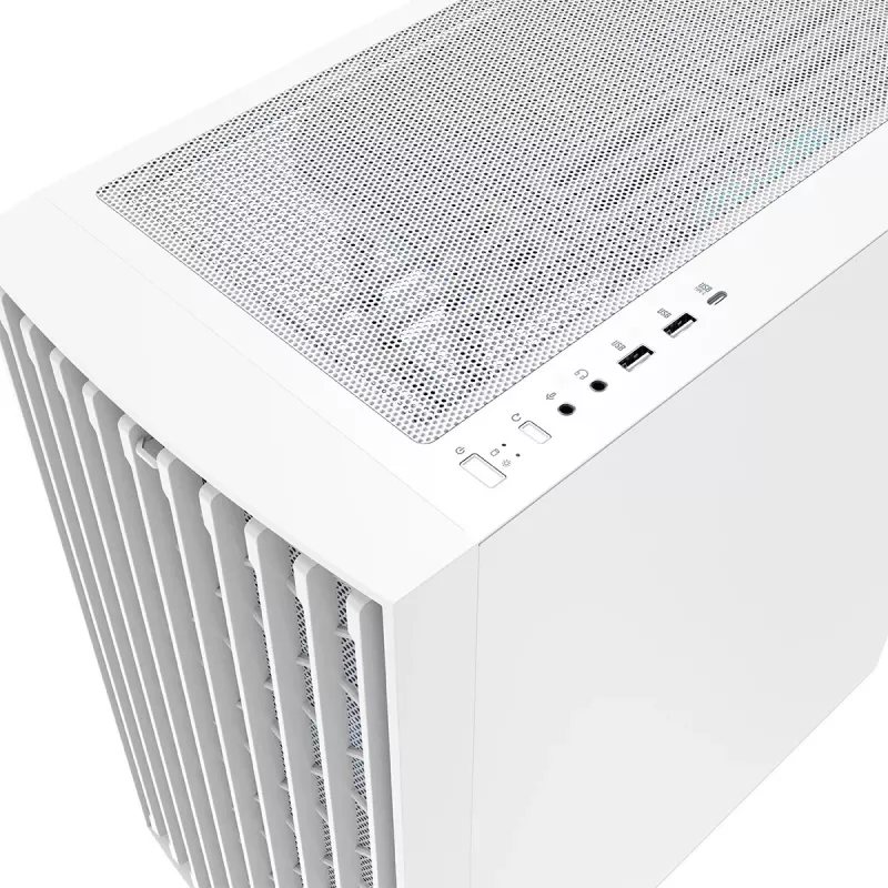 Caixa para PC MODECOM BREEZE ARGB Flow MIDI, ATX, USB 3.0 ×2 + USB-C, branco