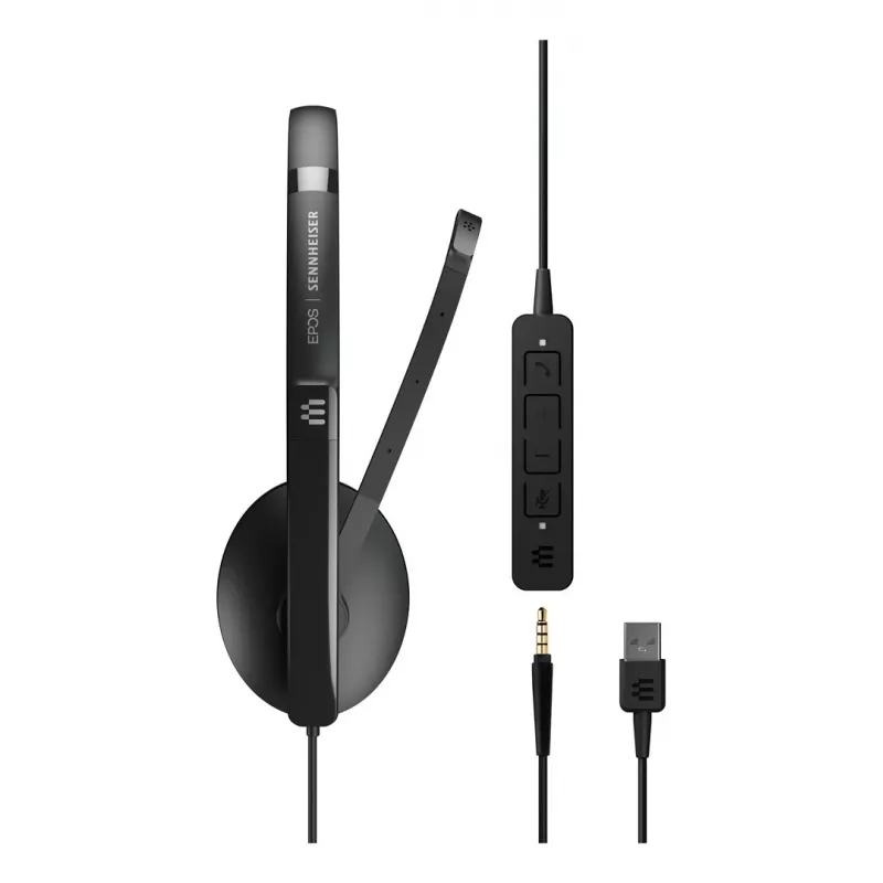 EPOS ADAPT 135 USB II headset com fios headset escritório/call center USB Type-A preto