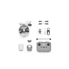 Drone DJI Flip com 4 rotores, câmara de 48 MP, vídeo 3840×2160, bateria 3110 mAh, preto/branco
