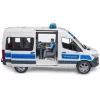 Conjunto Mercedes-Benz Polícia Sprinter com figura e módulo de luz/som