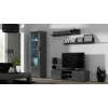 Cama Meble SOHO 140 móvel de TV, cinzento/cinzento brilhante