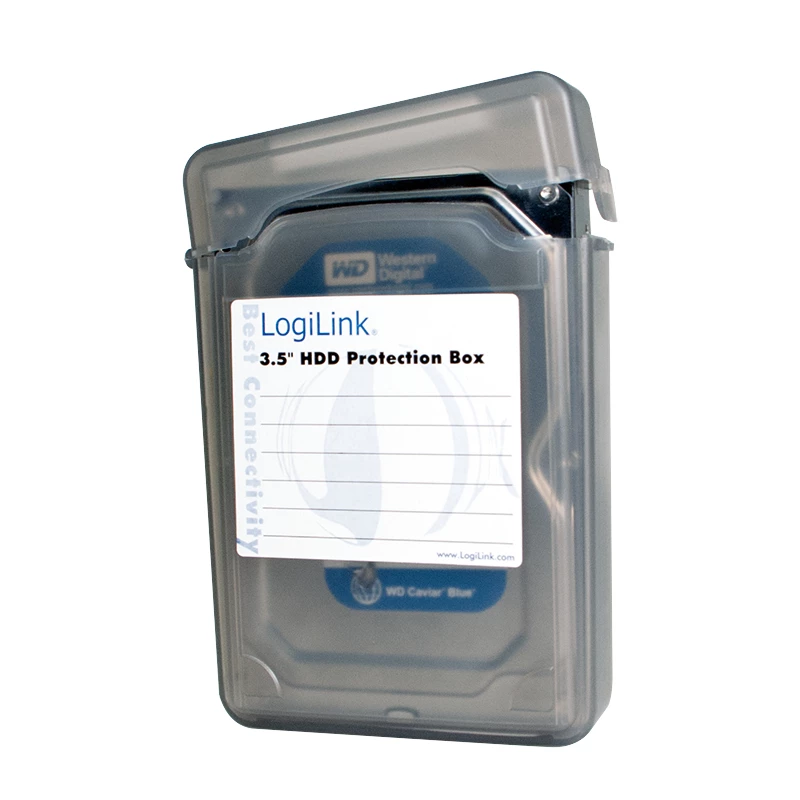 Estojo de proteção para disco rígido LogiLink capacidade 1 disco rígido (3.5