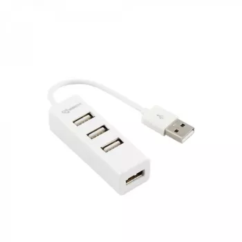 Sbox H-204W hub USB de 4 portas branco coco