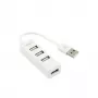 Sbox H-204W hub USB de 4 portas branco coco