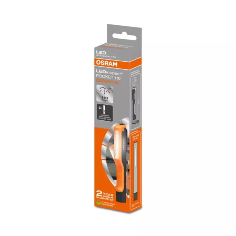 Lanterna de inspeção LED de oficina Osram LEDinspect Pocket 110 Essential, de mão, recarregável