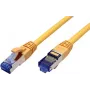 Cabo de rede RJ45 Value 21.99.1934, cabo de patch CAT 6a S/FTP 0,30 m amarelo 1 unid.