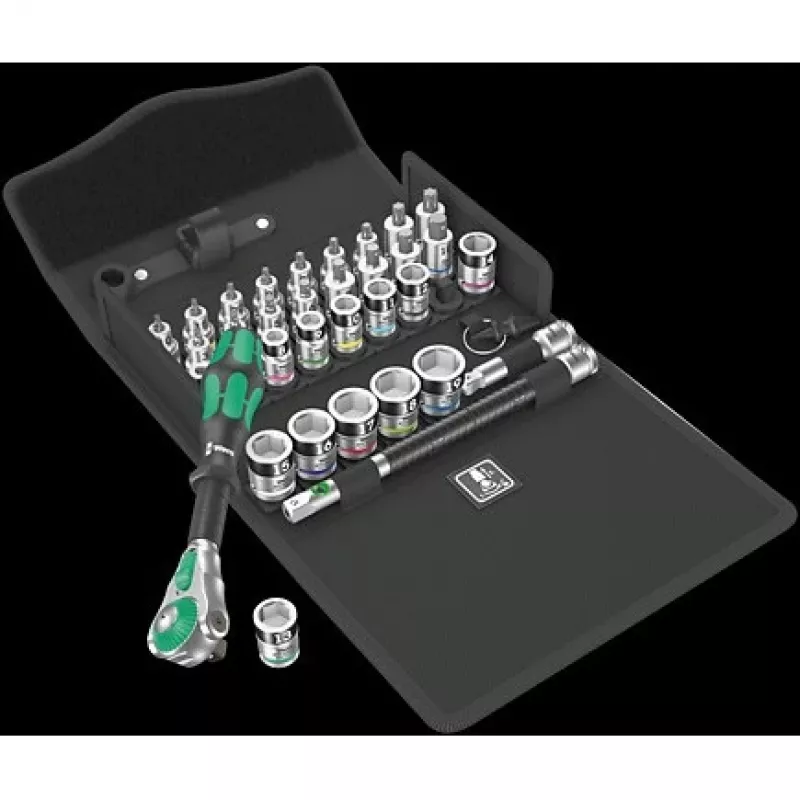Wera 05003536001 8100 SB All-in Zyklop Speed conjunto de catracas, 3/8