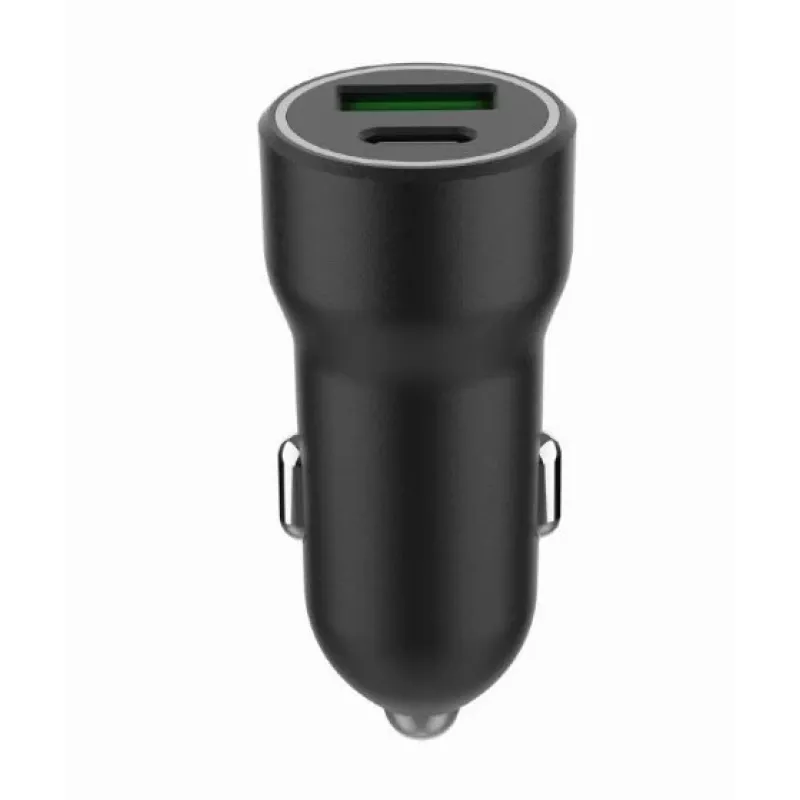 Adaptador de carro Gembird - USB Type-A e C PD - 20W