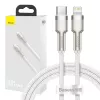 Cabo USB-C para Lightning Baseus Cafule 1 m, 20 W, caixa de zinco, branco