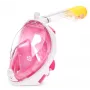 Máscara de snorkel Free Breath M2068G L/XL rosa — máscara de snorkel de visão total, tamanho L/XL