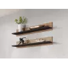 Conjunto de duas prateleiras Cama 125cm SOHO carvalho lefkas/preto