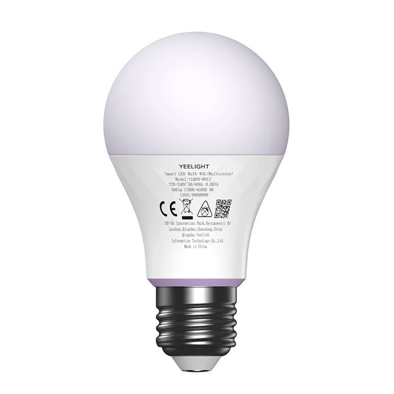 Lâmpada inteligente YEELIGHT W4 Wi-Fi/Bluetooth E27 cor (YLQPD-0011) 4 unid.