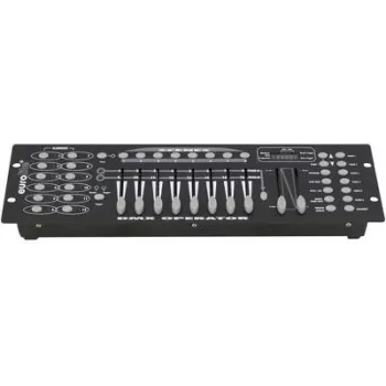 Controlador de iluminação DMX EUROLITE Operator 192 – 16 canais, rack de 19 polegadas (48,30 cm)