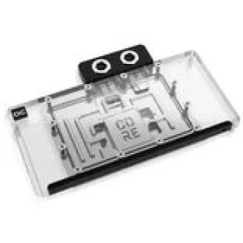 Refrigerador de água Alphacool Core RX 9070 XT Nitro+ transparente/cromado com backplate