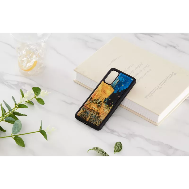 Capa de proteção iKins para Samsung Galaxy S20 – preto, design esplanada de café