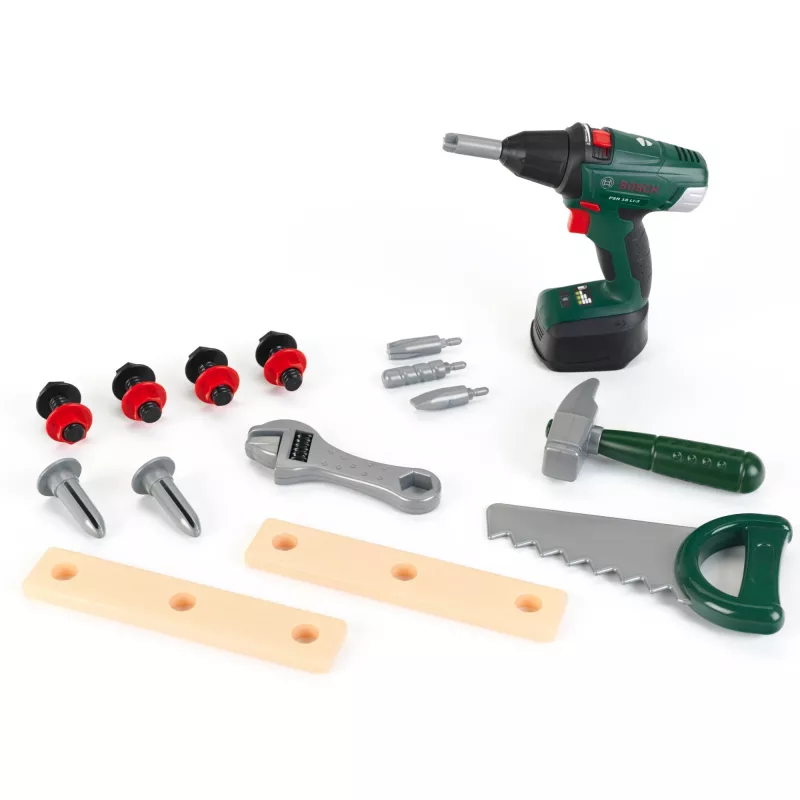 Theo Klein 8520 Bosch Toolbox I com muitas ferramentas I incl. aparafusadora a bateria