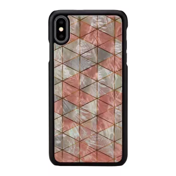 Capa de proteção iKins para iPhone XS Max — padrão de losangos, preta