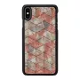 Capa de proteção iKins para iPhone XS Max — padrão de losangos, preta