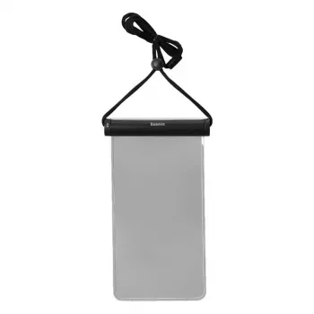 Capa impermeável para telemóvel Baseus AquaGlide fecho deslizante cilíndrico, preto