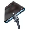 Baseus CAJY000701 Crystal Shine cabo USB-C para USB-C, 100 W, 480 Mbit/s, 2 m, preto