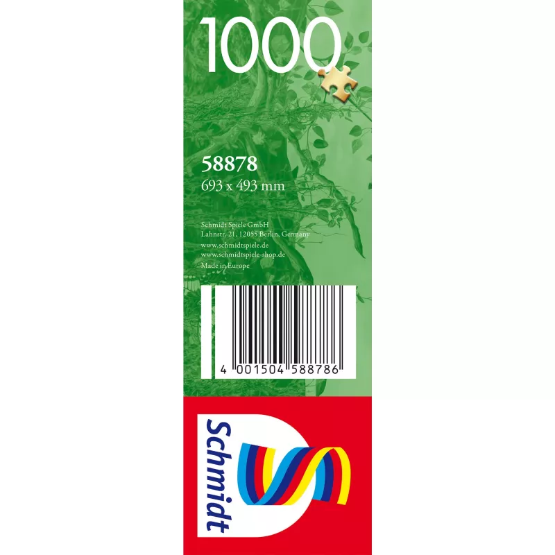Puzzle 1000 peças, Schmidt Spiele Märchenschloss und Waldzauber
