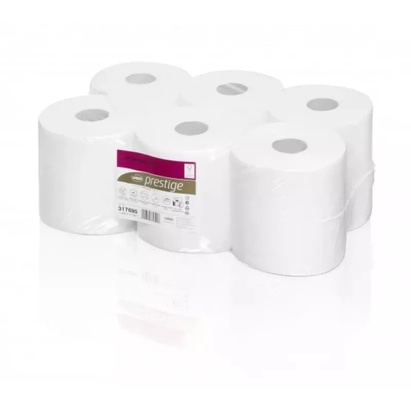 WEPA rolos centerfeed para sistema de dispensa RPCB2150 - FP, 2 camadas 150 m 600 folhas, 20x25, pasta de celulose