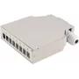 Caixa de distribuição ShiverPeaks BS07-65011 — 8 vias caixa metálica com calha DIN, cinzento