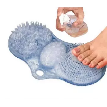 Tapete de limpeza de pés para banho com pedra-pomes
