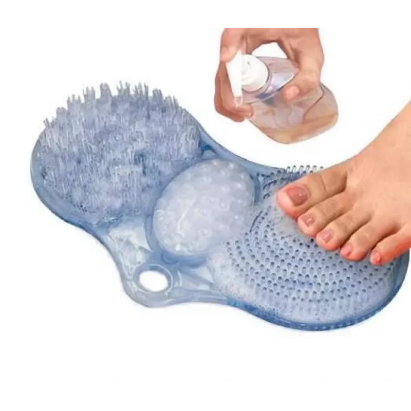Tapete de limpeza de pés para banho com pedra-pomes