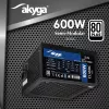 Fonte de alimentação ATX Akyga Classic AK-C1-600 600 W, 80 PLUS, PFC ativo, ventoinha de 120 mm